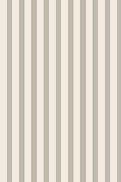 Farrow & Ball Wallpaper Block Print Stripe BP751 Stone / Metallic Silver / Blue