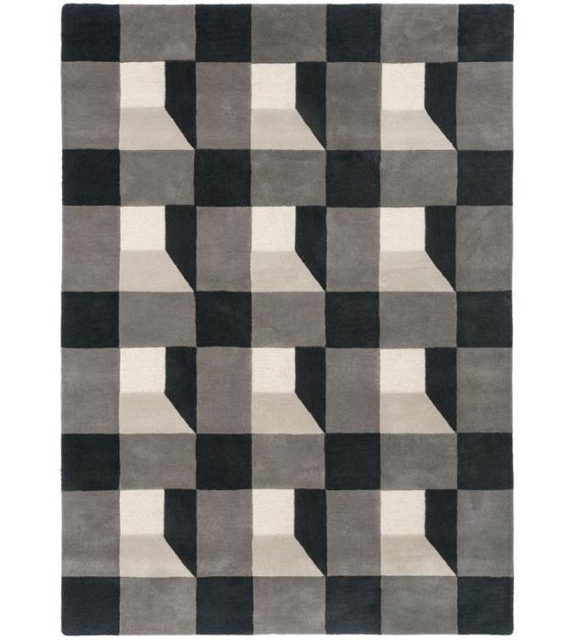 Harlequin Blocks Rug Slate