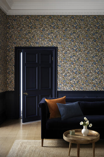 Paint Library Wallpaper Feather Flora Soba