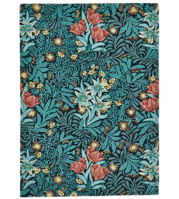 Morris & Co Oak Rug Bower Indigo