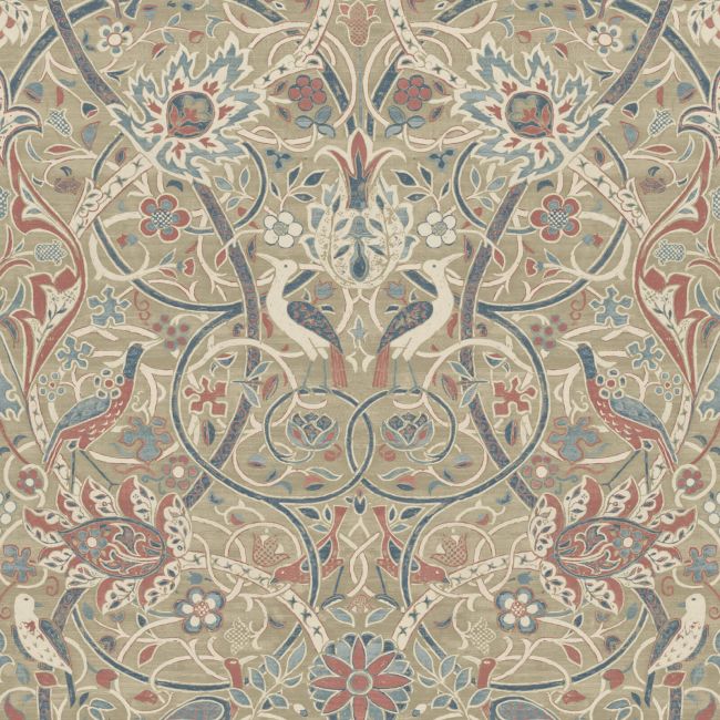 Morris & Co Bullerswood Spice/Manilla Wallpaper