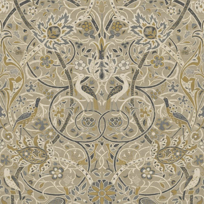 Morris & Co Bullerswood Stone/Mustard Wallpaper