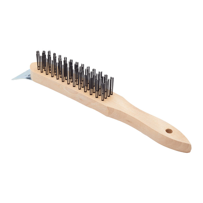 ProDec 4 row 11" First Task Wire Brush C/W Scraper- BWB4