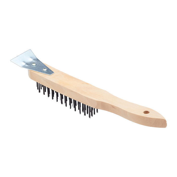 ProDec 4 row 11" First Task Wire Brush C/W Scraper- BWB4