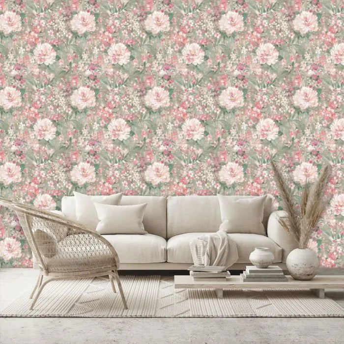 Laura Ashley Mayville Wallpaper -140328 - Hedgerow Green