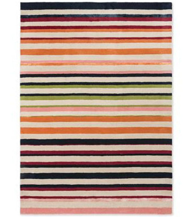 Harlequin Calla Stripe Rug Pomegranate/Clementine