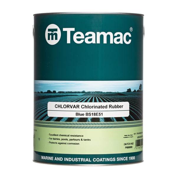 Teamac 5ltr Chlorinated Rubber Paint White