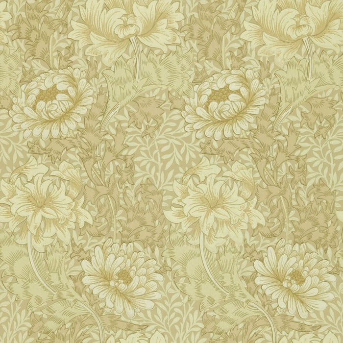 Morris & Co Chrysanthemum Ivory/Canvas Wallpaper