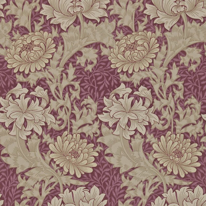 Morris & Co Chrysanthemum Wine Wallpaper