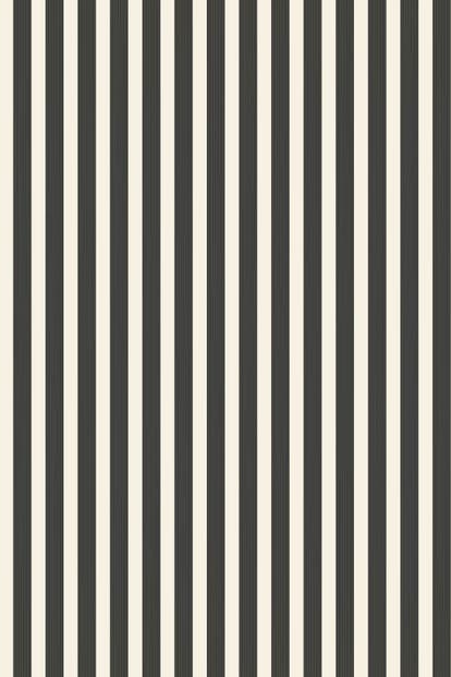 Farrow & Ball Wallpaper Closet Stripe ST 351 Black / Off White