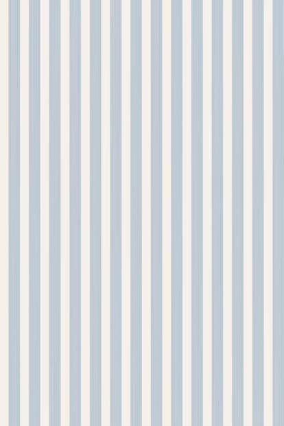 Farrow & Ball Wallpaper Closet Stripe ST 360 Sky Blue / Cream