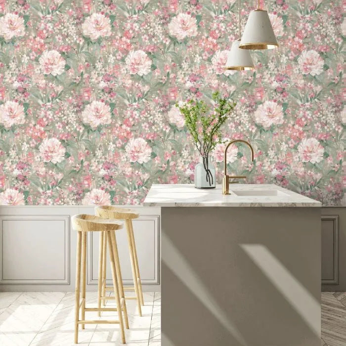 Laura Ashley Mayville Wallpaper -140328 - Hedgerow Green