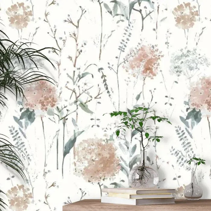 Laura Ashley Pallington Bloom Wallpaper - 130104 - Plaster Pink