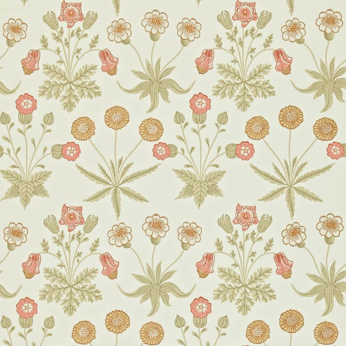 Morris & Co Daisy Coral/Manilla Wallpaper