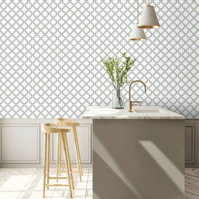 Laura Ashley Westminster Wallpaper - 130100 - Dusky Seaspray