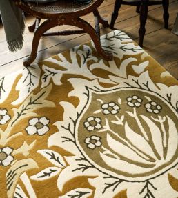 Morris & Co Oak Rug Elmcote Gold