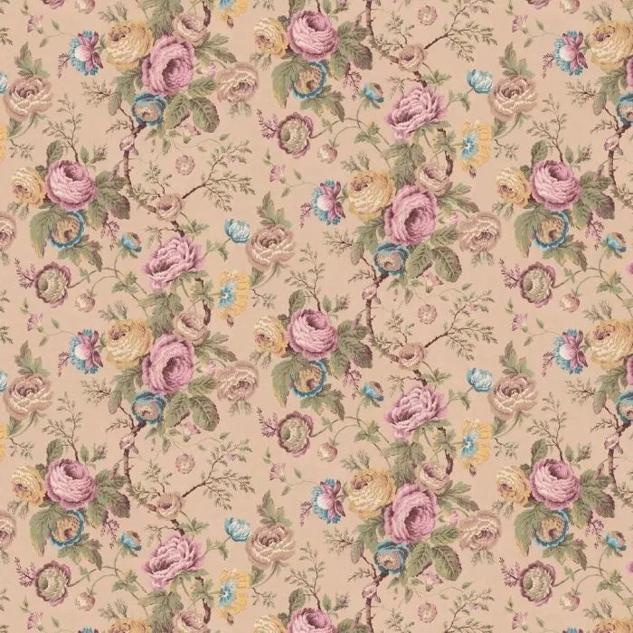 Laura Ashley Uffington Roses Wallpaper - 140323 - Plaster Pink