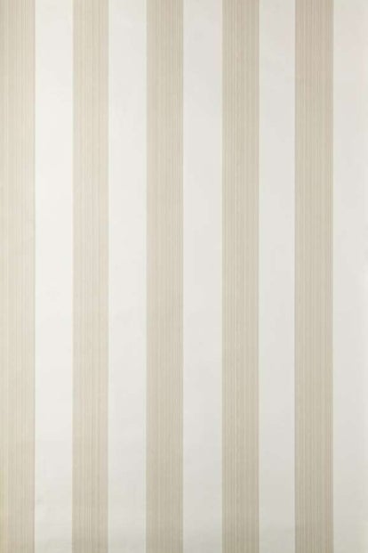 Farrow & Ball Wallpaper Five Over Stripe BP612 Stone / Cream