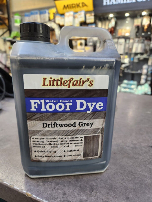Littlefair's Water Based Floor Dye 2.5ltr Driftwood Grey