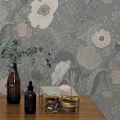 Anemone Wallpaper Grey 44102