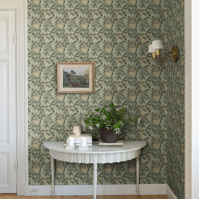 Galerie Anemone Wallpaper Green/Yellow 82004