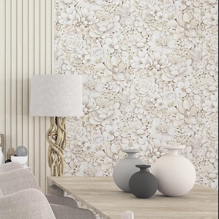 Galerie Flower Garden Wallpaper Cream 33951