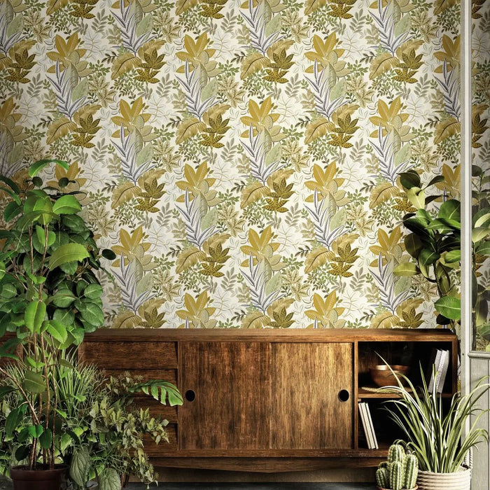 Galerie Foliage Wallpaper Yellow 18507