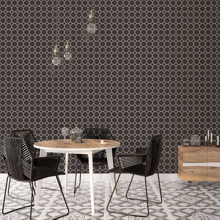 Galerie Hexagon Wallpaper Black G45404