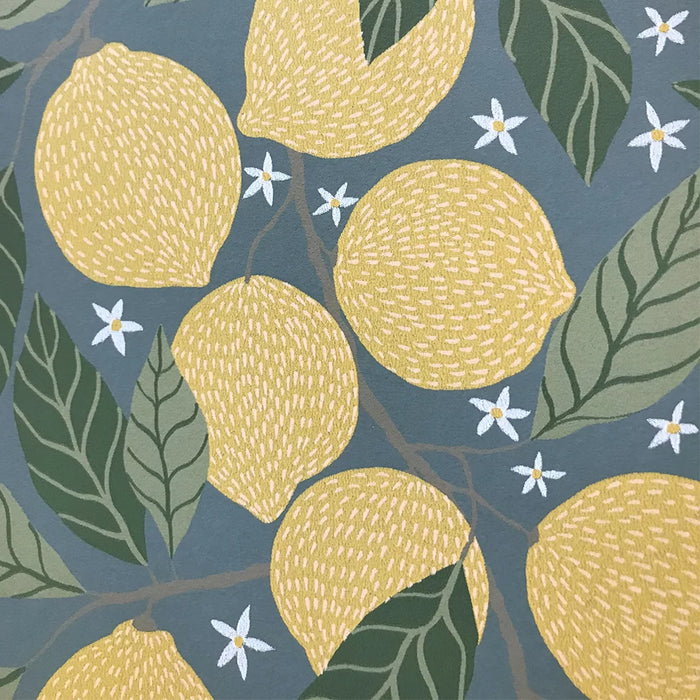 Anemone Wallpaper Lemona Blue-Grey 44132