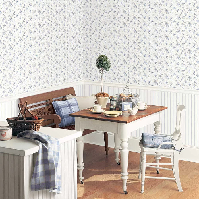 Galerie Painterly Bouquet Wallpaper Blue PF38103