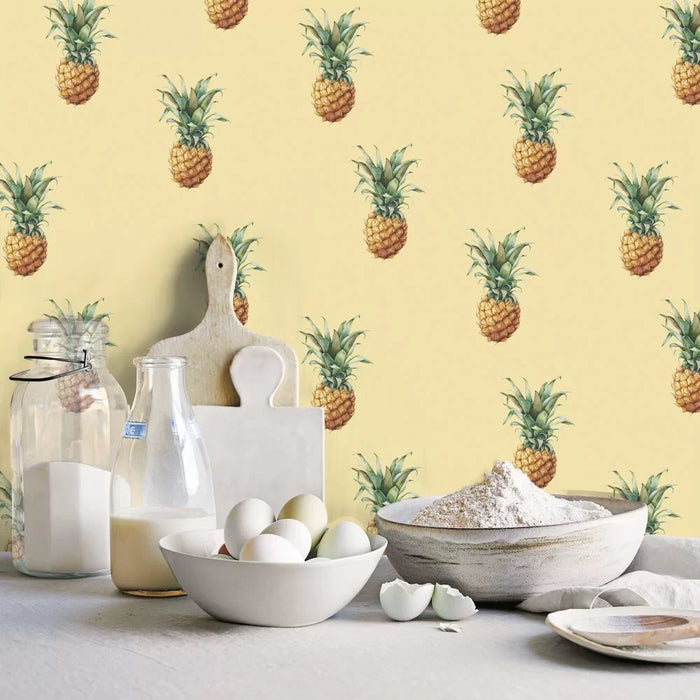 Galerie Pineapple Wallpaper Yellow G45452