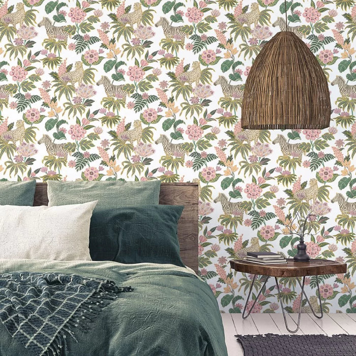 Galerie Safari Floral Wallpaper Blush 18522