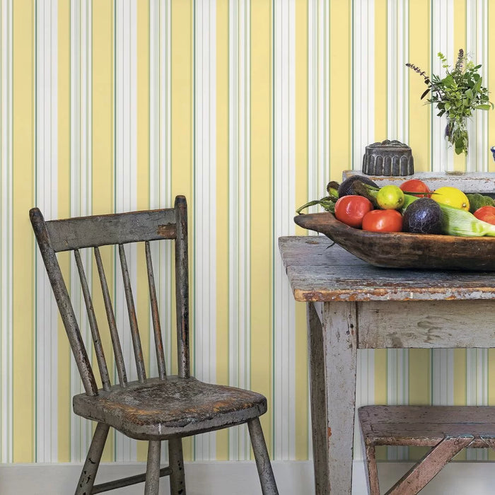 Galerie Stripe Wallpaper Yellow G45448