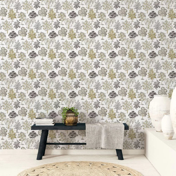 Galerie Treescape Wallpaper Gold 18557