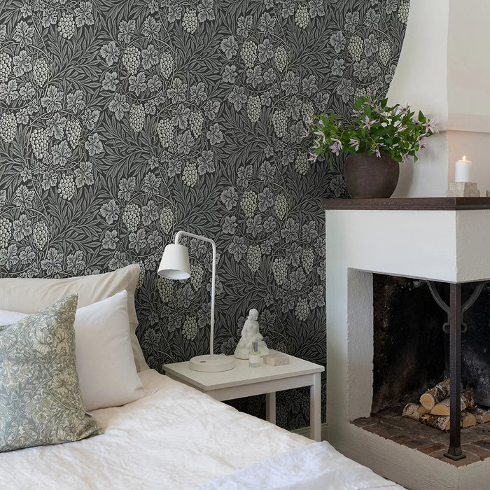 Galerie Vine Wallpaper Dark Grey 82021