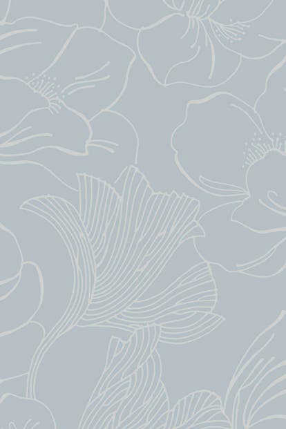 Farrow & Ball Wallpaper Helleborus BP5604 Pale Blue