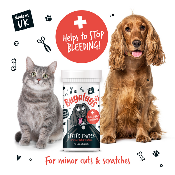 Bugalugs 50gm Styptic Powder for Minor Pet Cuts & Scratches