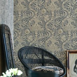 Morris & Co Indian Charcoal/Nickel Wallpaper