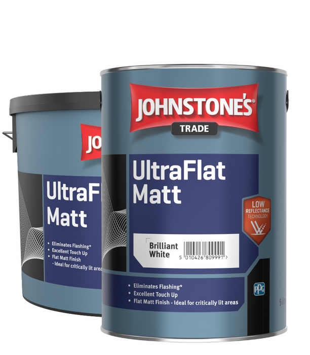 Johnstones 10ltr Brilliant White Trade Ultra Flat Matt