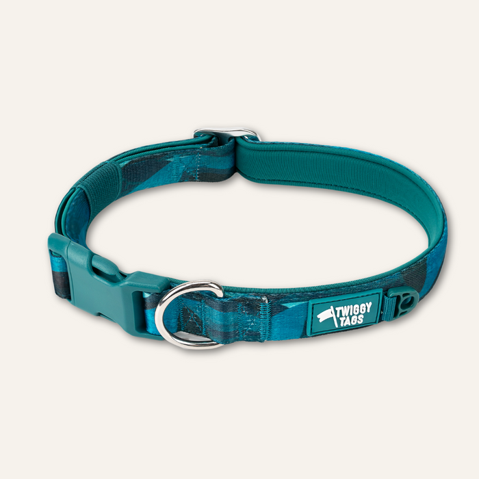 Twiggy Tags Comfort Collar Lagoon