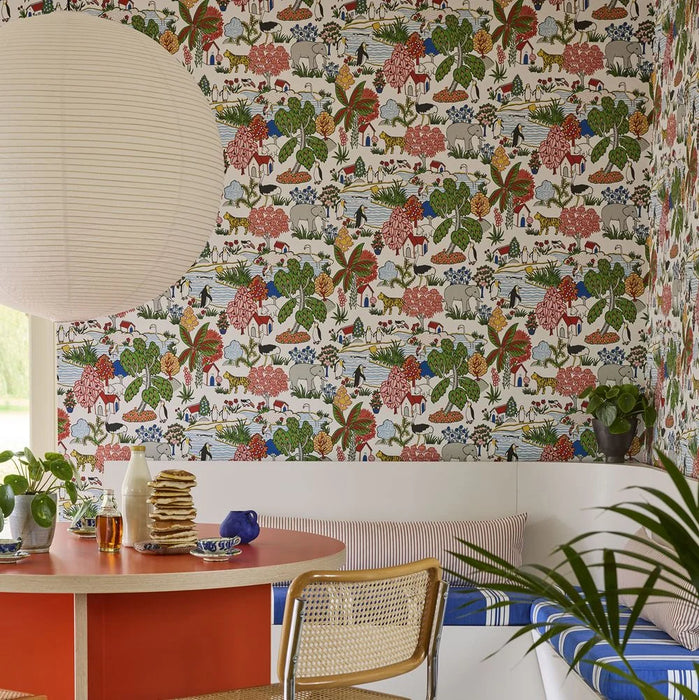 Little Greene Animal Kingdom Wallpaper Atomic
