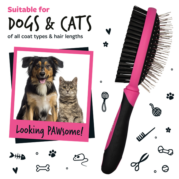 Bugalugs 2-in-1 Double Sided Grooming Brush