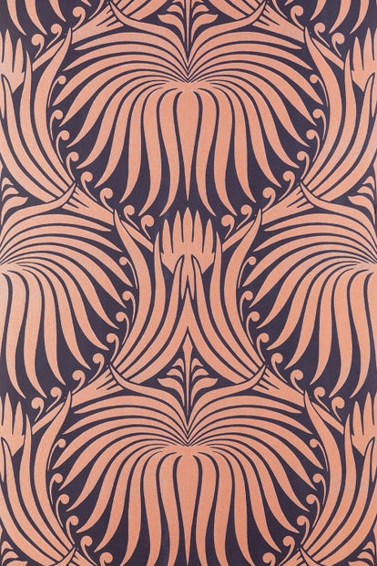 Farrow & Ball Wallpaper Lotus Black/Copper BP 2068