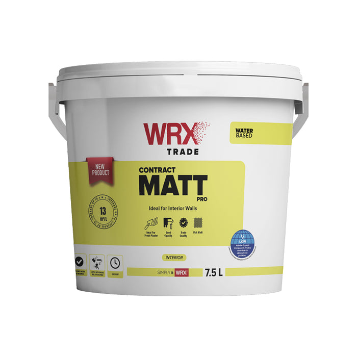 WRX Trade White Contract Matt Pro Paint - 7.5L