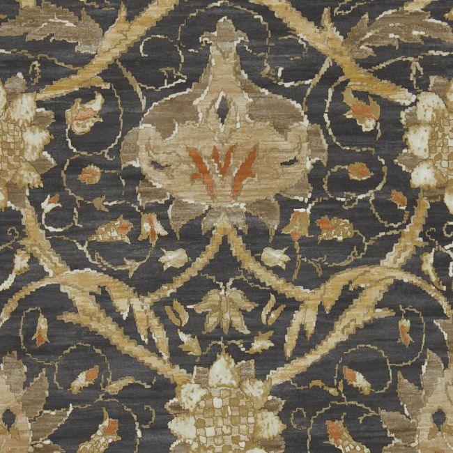 Morris & Co Montreal Charcoal/Bronze Wallpaper