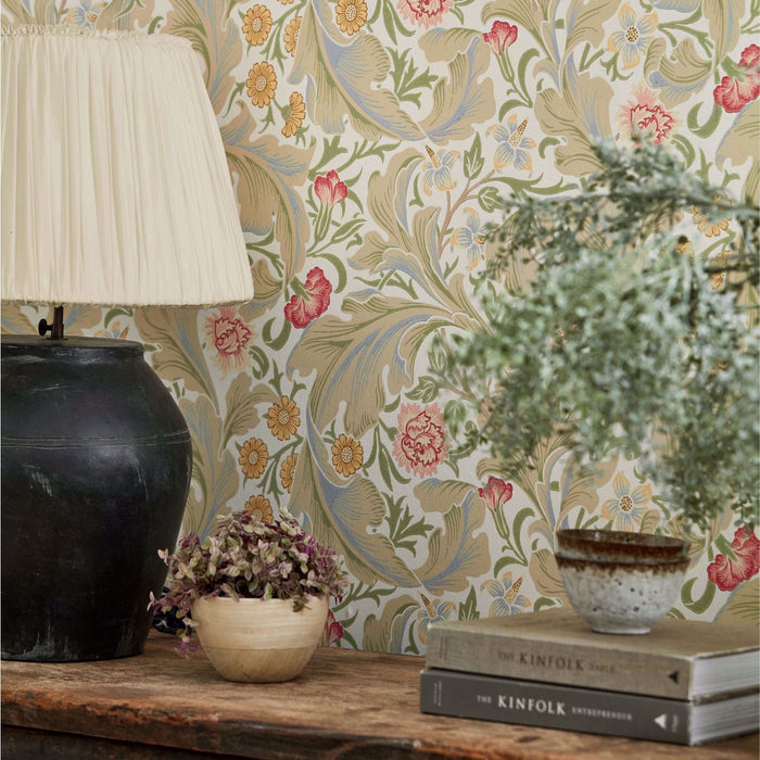 Morris & Co Leicester Marble/Rose Wallpaper