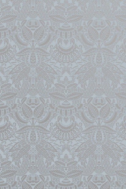 Farrow & Ball Wallpaper Orangerie BP2520 Metallic Silver / Blue