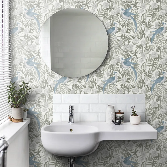 Laura Ashley Wallpaper Osterley 113403 Sage