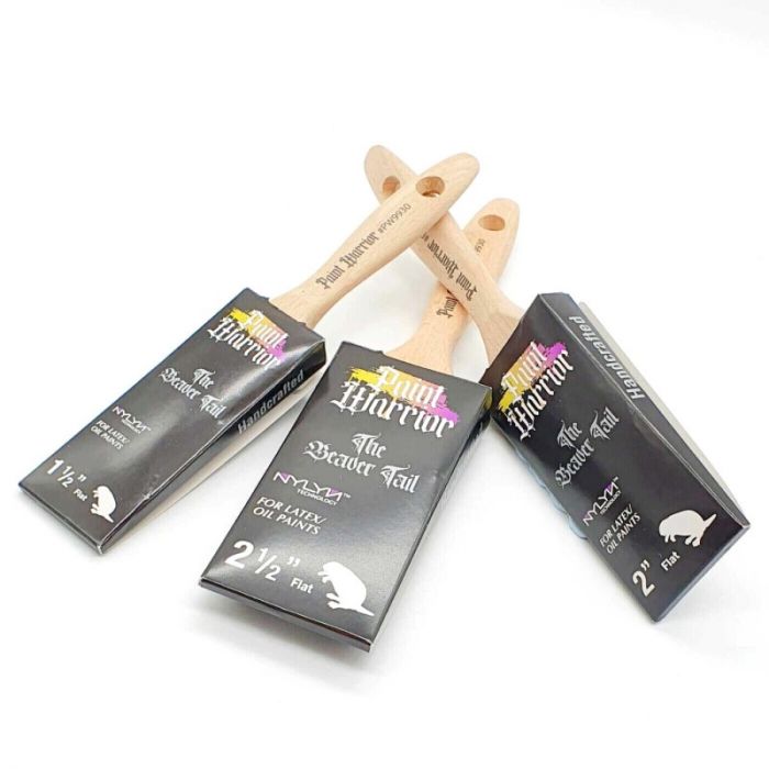 Paint Warrior Beaver Tail Paint Paint Brush — Abington Decorating Supplies