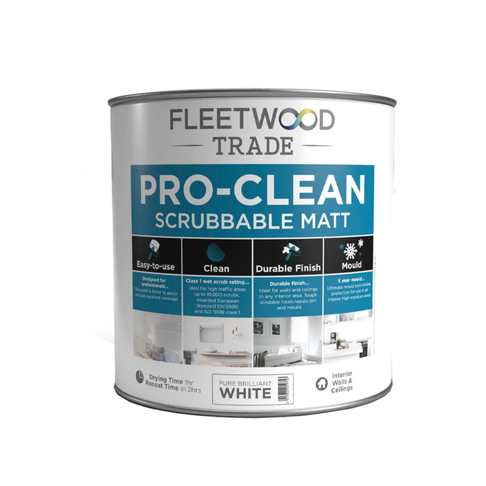 Fleetwood Pro – Clean Scrubbable Matt Pure Brilliant White